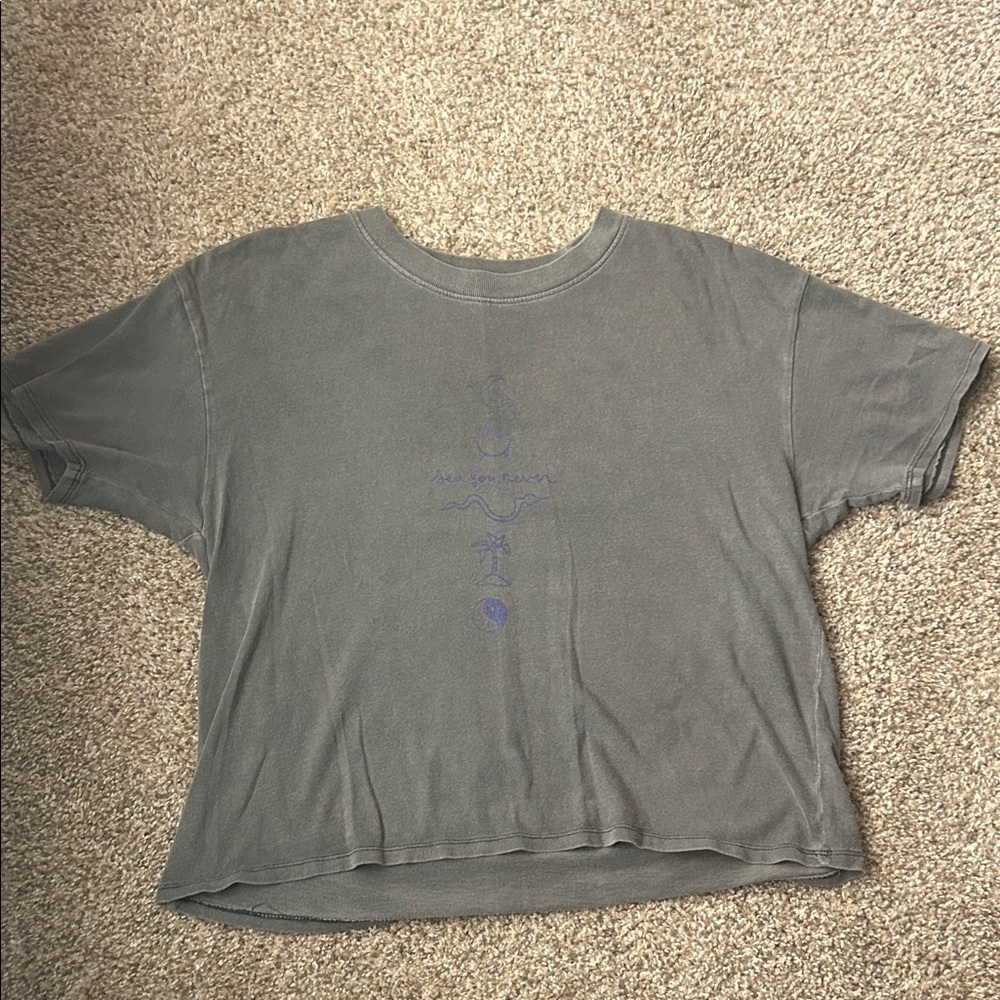 O'Neill Charcoal Crew Neck Graphic Tee